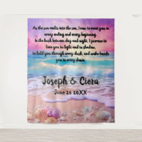 Eternal Vows by the Sea – Beach Wedding Backdrop