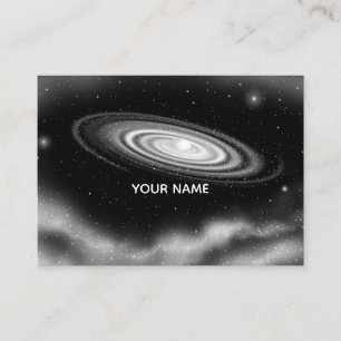 Eternal white galaxy business card