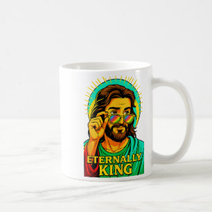 Eternally King Cool Jesus Christian Anime Manga Po Coffee Mug