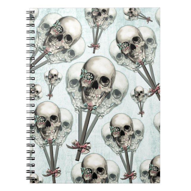 Eternally Sweet lollipop skull. Notebook (Front)