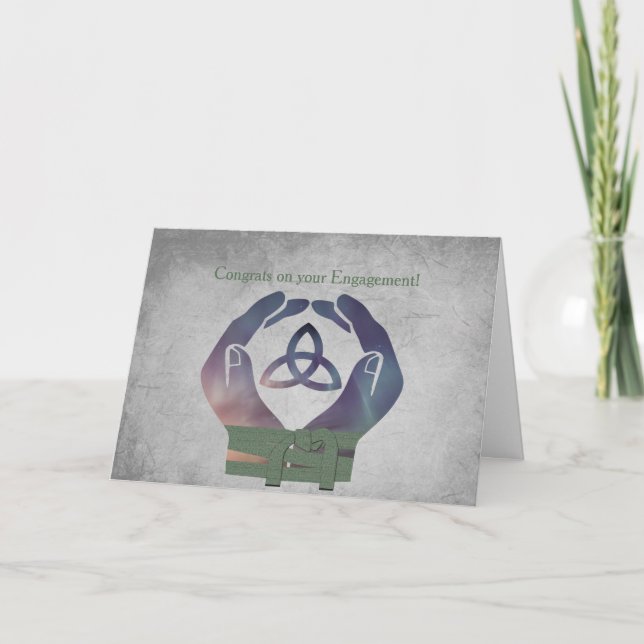 Eternity Engagement Handfasting Blessings Card (Front)