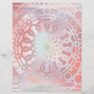 Eternity Mandala Red and Turquoise Flyer