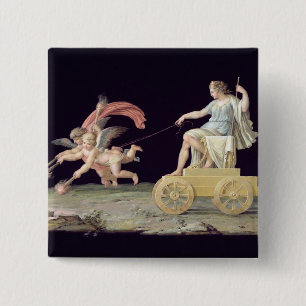 Eternity (oil on panel) 15 cm square badge