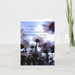 Eternity Quote Daisy Floral Card