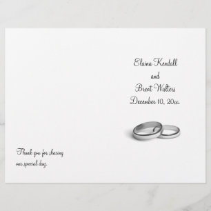 Eternity Wedding Program