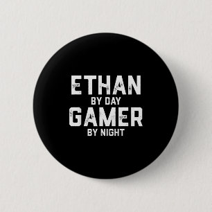 Ethan Gamer Halloween Gaming Costume For Men Named 6 Cm Round Badge