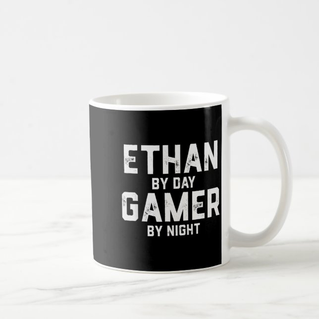 Ethan Gamer Halloween Gaming Costume For Men Named Coffee Mug (Right)