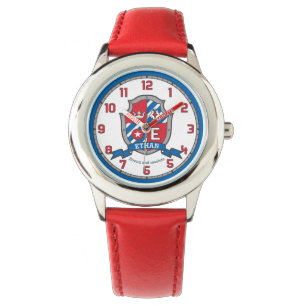 Ethan letter E name meaning crest red eagle Watch