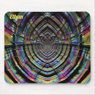 ETHAN ~ Multitude of Shades Fractal Pattern Mouse Pad