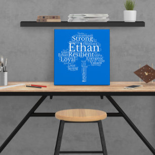 Ethan Name Cloud Customisable Poster