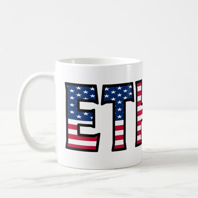 Ethan Name First Name USA styled Mug Coffee Mug (Left)