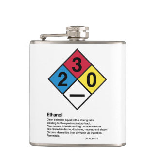 Ethanol HMIS/GHS Safety Label Flask