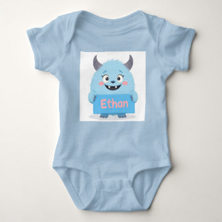 Ethan's Epic Monster Adventure Baby Bodysuit