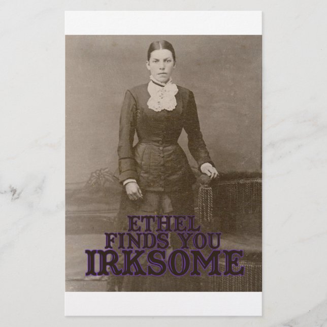 Ethel finds you irksome (Front)