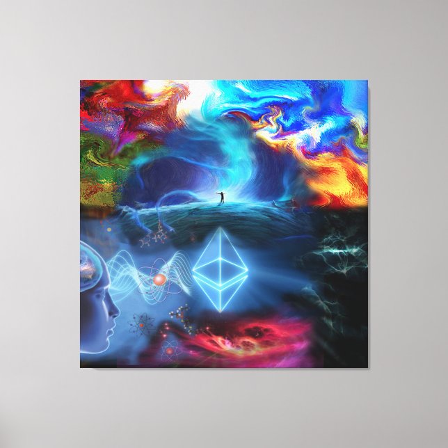 Ether power art Canvas Print (Front)