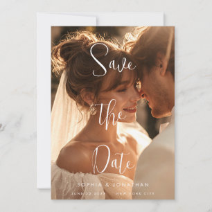 Ethereal and Romantic Flat Save The Date Card