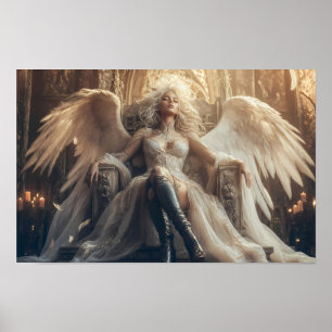 Ethereal Angel Queen of Sacred Power Poster