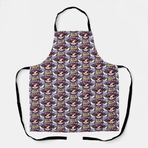 Ethereal Angelic Chibi - angel, halo, flowers Apron