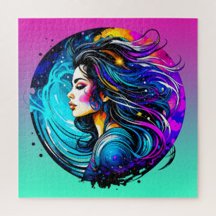 Ethereal Beautiful Woman Never Stop Dreaming Jigsaw Puzzle