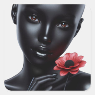  Ethereal Beauty in Darkness Square Sticker
