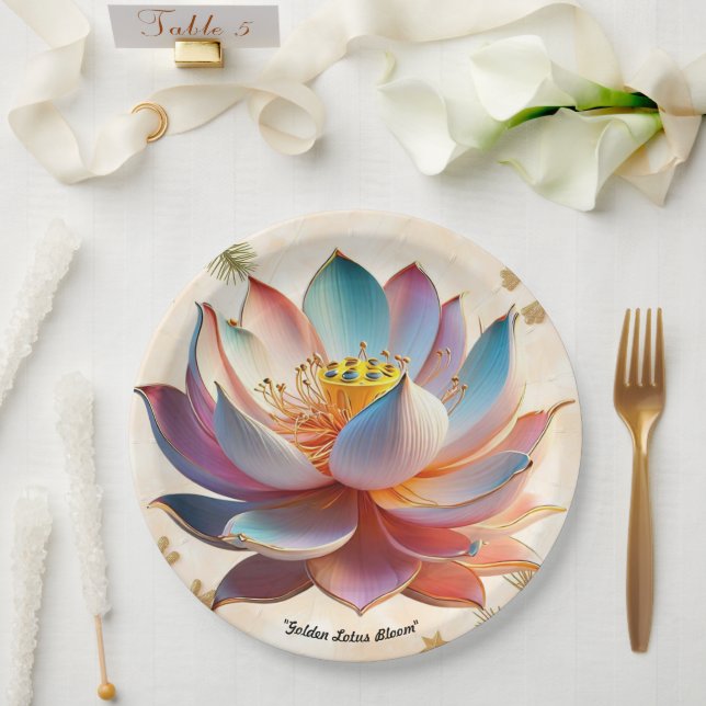 "Ethereal Beauty" Paper Plate (Wedding)