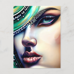 Ethereal Beauty Sparkly Jewels  Postcard