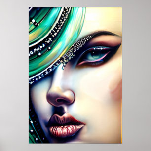 Ethereal Beauty Sparkly Jewels  Poster