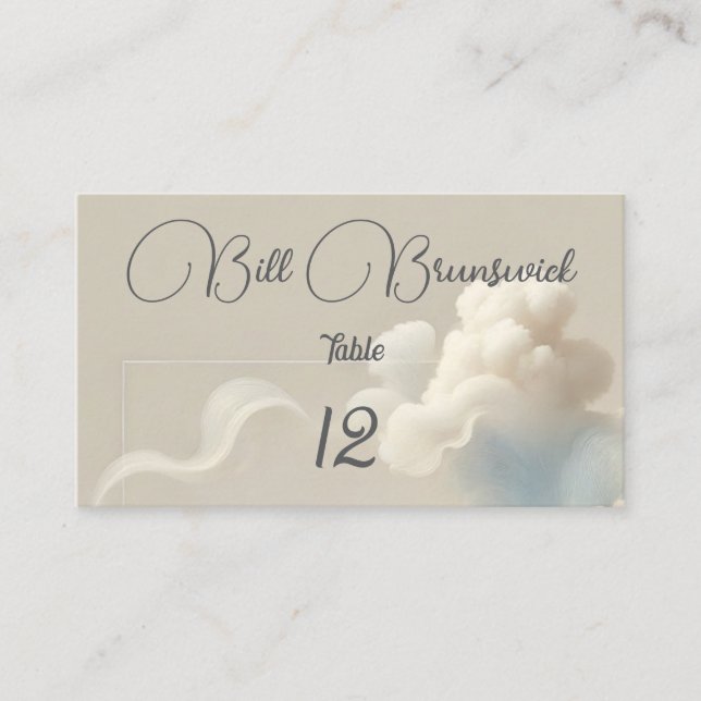 Ethereal Bliss Place Card (Front)