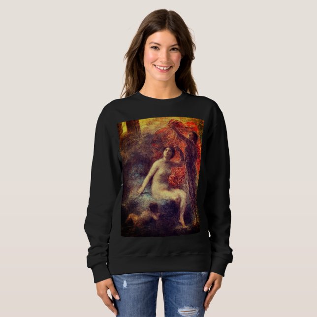 Ethereal Bliss: The Palace of Aurora by H.F.Latour Sweatshirt (Front Full)