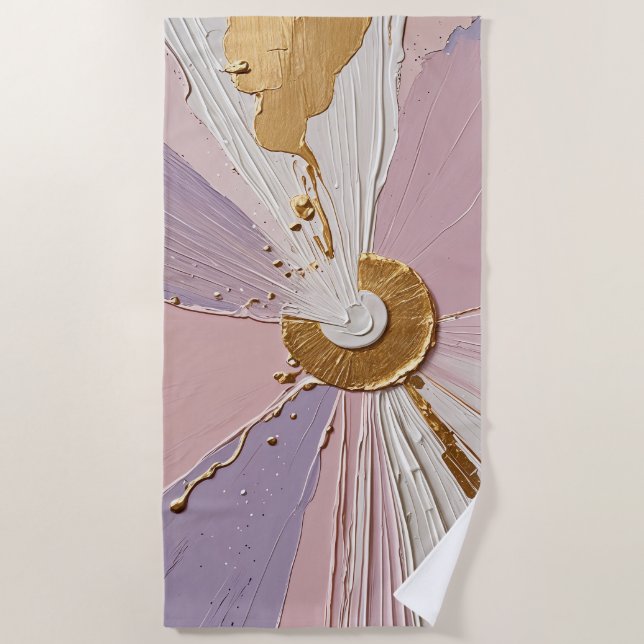 Ethereal Bloom Beach Towel (Front)