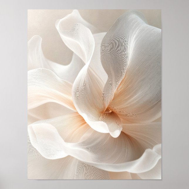 Ethereal Bloom in Soft Light Portrait #2 Poster (Front)