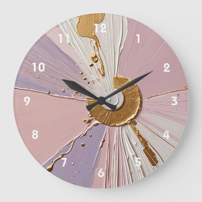 Ethereal Bloom Large Clock (Front)