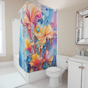 Ethereal Blossoms Shower Curtain