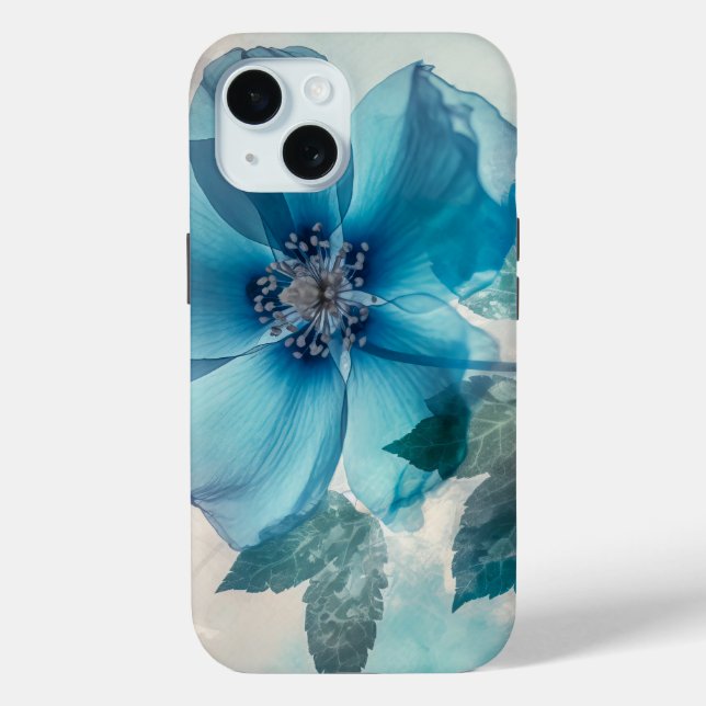 Ethereal Blue Blossom  Case-Mate iPhone Case (Back)