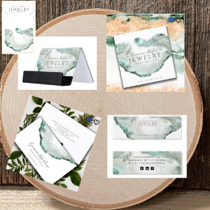 Ethereal Blue Green Agate Jewellery Designer Banner