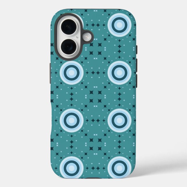 Ethereal blue ocean ethnic pattern, celestial  Case-Mate iPhone case (Back)
