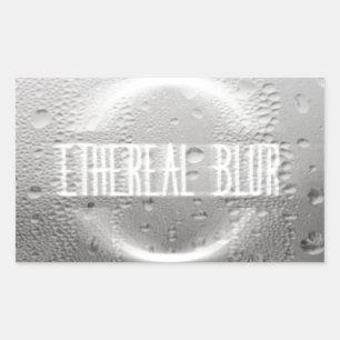 ethereal blur rectangular sticker