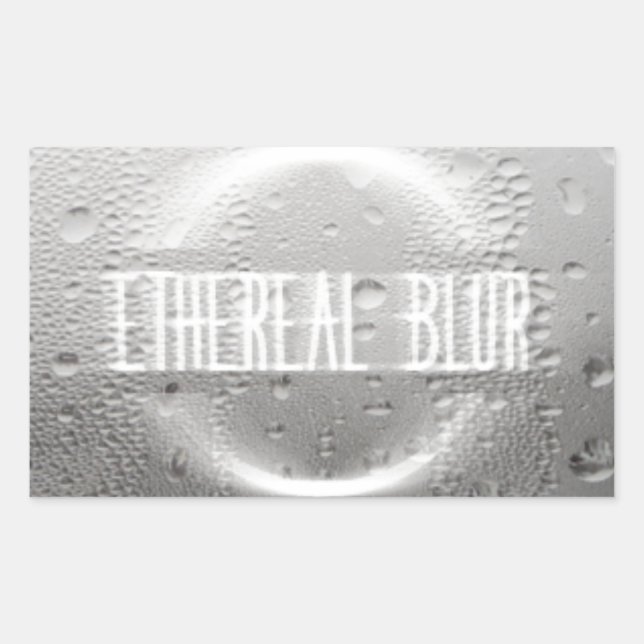 ethereal blur rectangular sticker (Front)