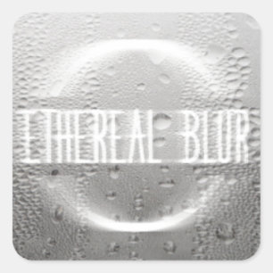 ethereal blur square sticker