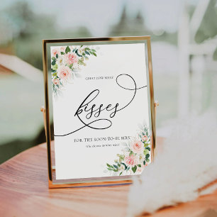 Ethereal Blush Guest How Many Kisses Sign
