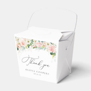 Ethereal Blush Pink Roses Baby Shower Favour Box