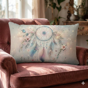 Ethereal Boho Dreamcatcher  Lumbar Cushion