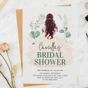 Ethereal Bride Botanical Bliss Bridal Shower Invitation