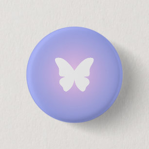 Ethereal Butterfly Glow 3 Cm Round Badge