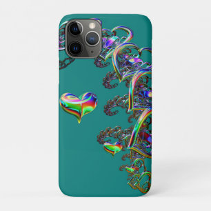 Ethereal Cascade of Hearts iPhone 11 Pro Case