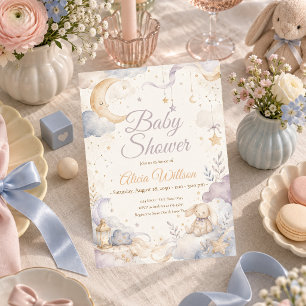 Ethereal Celestial Baby Shower Invitation