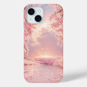 Ethereal Cherry Blossom Water iPhone 15 Case