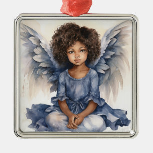 Ethereal Christmas Elegance Metal Ornament