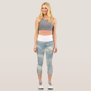 Ethereal Clouds Capri Leggings