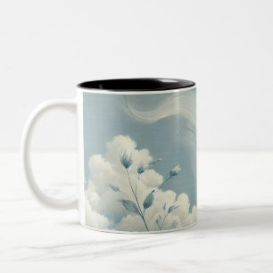 Ethereal Clouds Two-Tone Coffee Mug